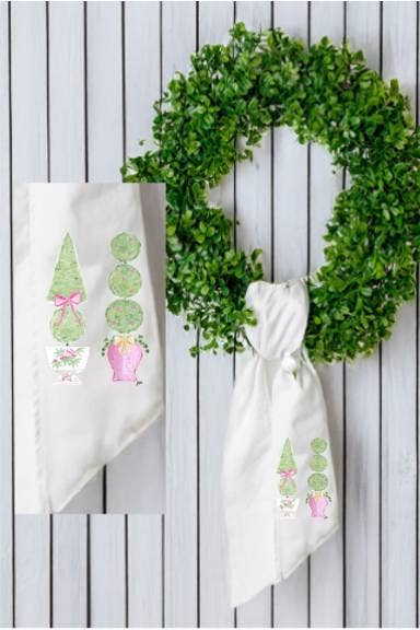 Emmalee Pink Topiary Sash