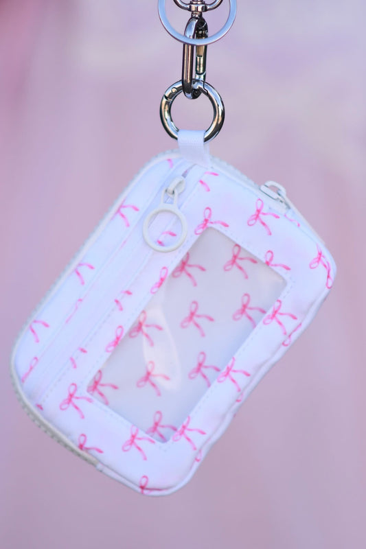 Blush Bow Wristlet