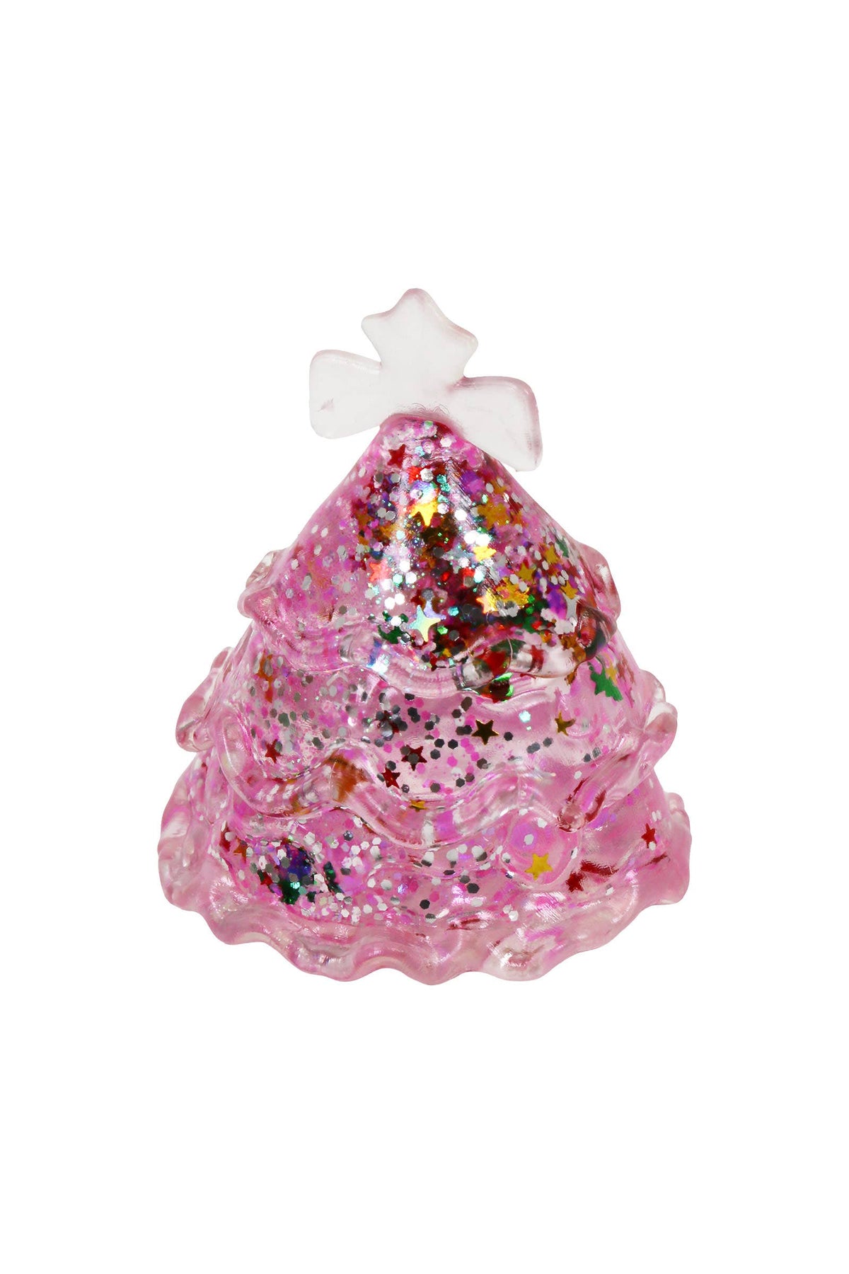 Christmas Tree Glittery Maltose Filled TPR Squishy