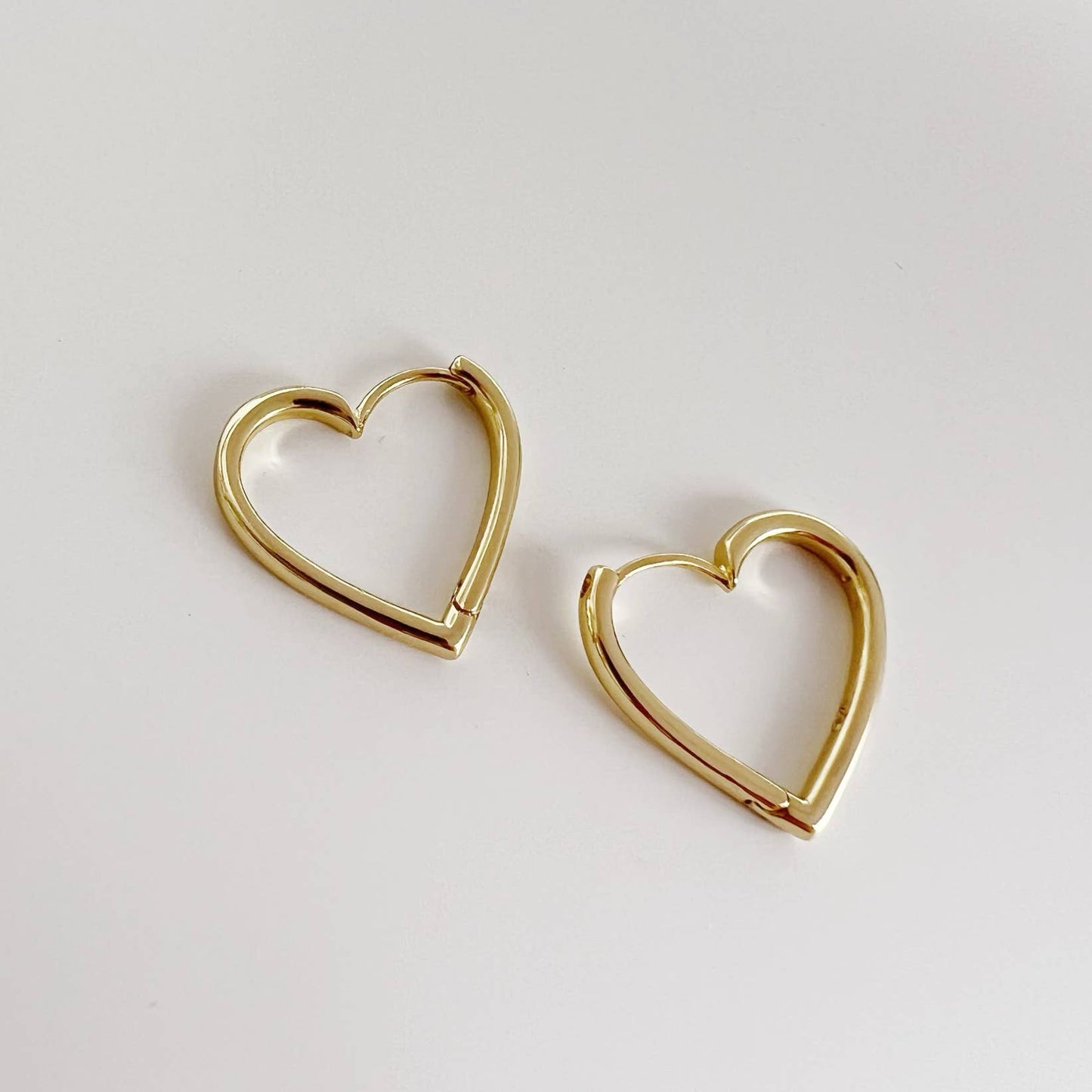 Heart Hoops Earrings