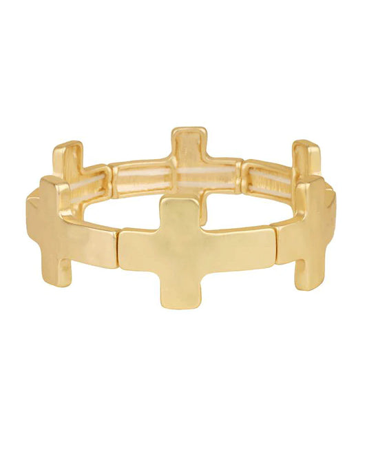 Crossroads Cuff in Gold