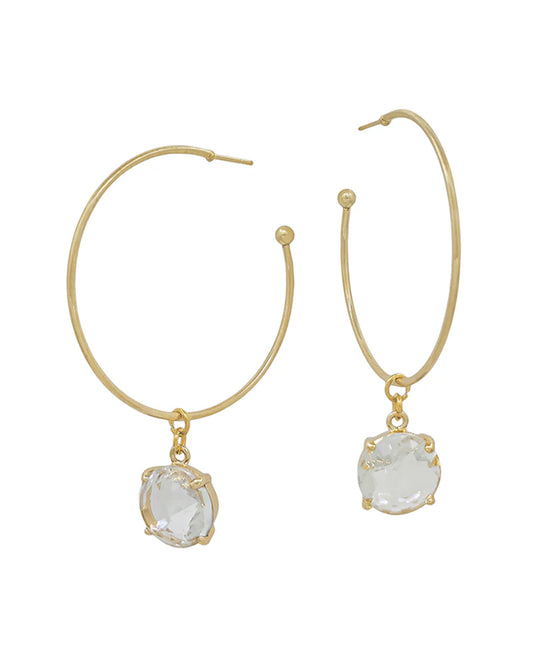 Crystal Mist Hoops