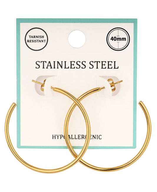 Signature Hoops in Gold