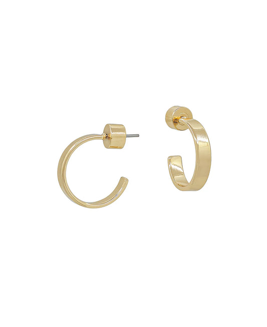 Gold Kiss Hoops