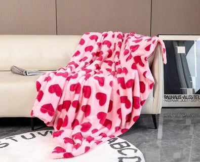 Pink Heart Blanket