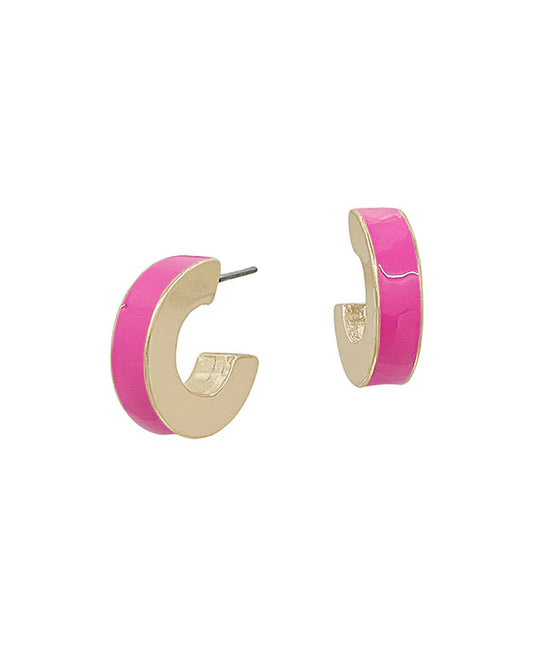 Pink Kiss Hoops