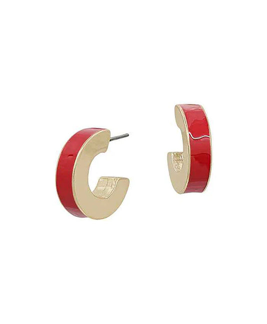 Red Kiss Hoops