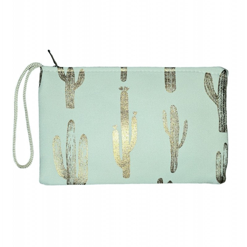 Metallic Cactus Wristlet