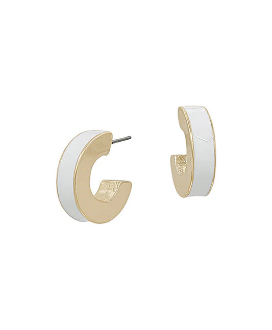 White Kiss Hoops
